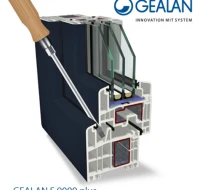 Profilių sistema su stabiliu viduriniu sandarinimu GEALAN S 9000 plius