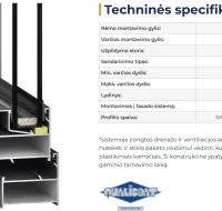 Aliuminio langų ir durų sistemos Framex