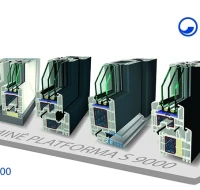 Kombinuota profilių šiltiems plastikiniams langams ir durims sistema GEALAN S 9000