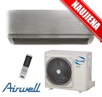 Stilingas ir itin galingas oro kondicionierius Airwell HARMONIA Grey HDMB-025N-09M22-GY/YDAB-025H-09M22