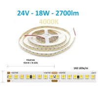 LED juosta 18W - 2700lm - 2700K/3000K/4000K/6000K - 192SMD/m