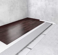 Pigi ir greitai montuojama garso izoliacinė sistema grindims (su betono perdanga) „Standart-4“