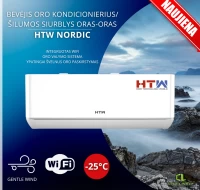 HTW bevėjis oro kondicionierius/šilumos siurblys oras-oras Nordic HTW-09NORDIC (-25°C)