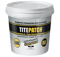 Titebond TITEPATCH tepimui teptuku: Tekstūrinis Elastomerinis Užtaisymo Mišinys Įtrūkimams ir Plyšiams (kaip glaistas/hermetikas). Vidus/Lukas 948ml