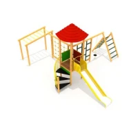 Medinė vaikų žaidimų aikštelė, modelis 0-A